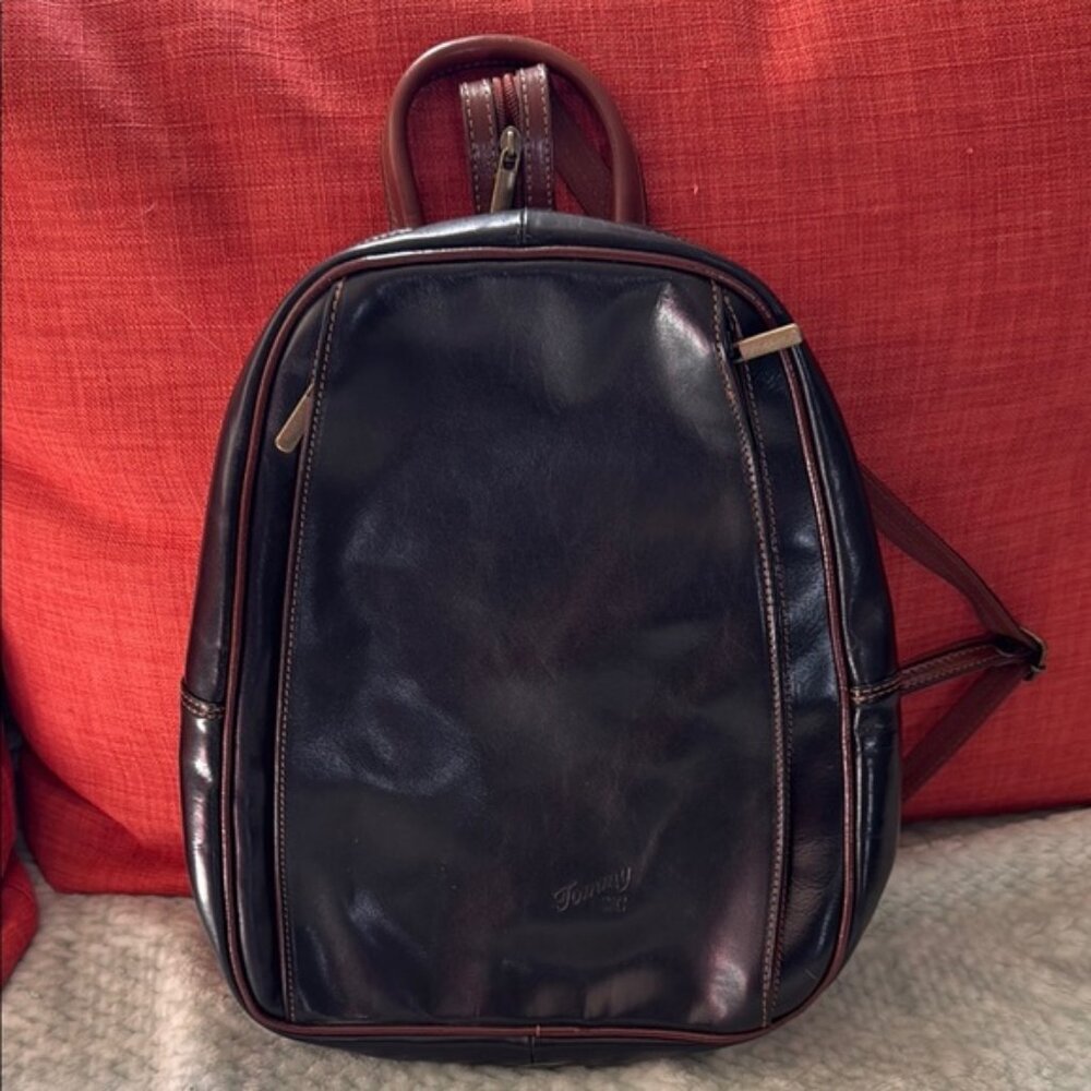 TOMMY Made In Italy Mini Backpack Black Brown